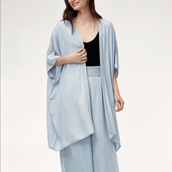 ARITZIA • Talula Aitken Kimono Blouse in Blue Depths - Picture 3 of 10